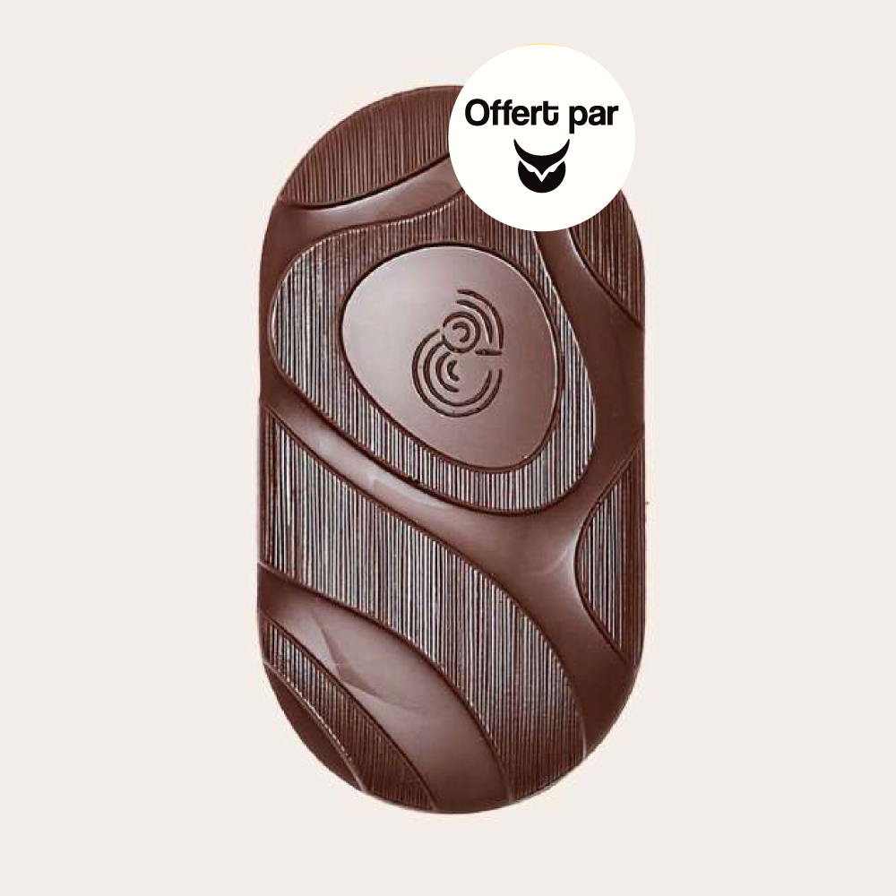 Tablette de chocolat noir personnalisee