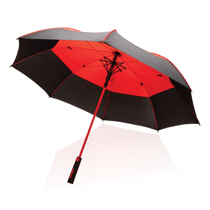Parapluie-tempete-27-pouces-rPET-ouverture-auto-Impact-AWARE-rouge-4